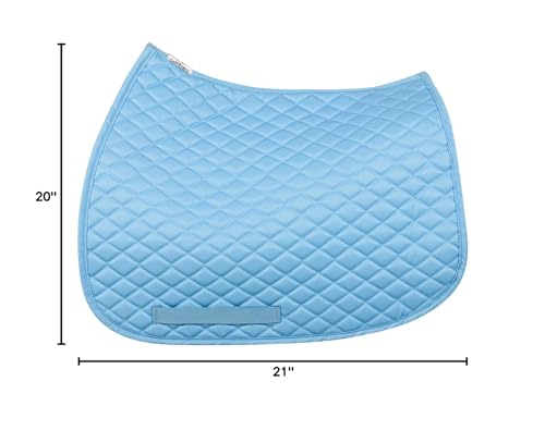 TuffRider Basic All Purpose Horse Riding Saddle Pad - color: Light Blue