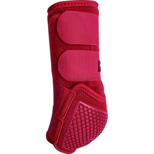 Classic Equine Flexion by Legacy2 Support Boots, Front (Crimson, Large) - color: Crimson, size: Large