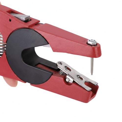 Aluminum Alloy Ear Tag Applicator Plier – Ergonomic Livestock Tagger for Pigs, Sheep, Goats with Non-Slip Grip and Quick-Release Needle