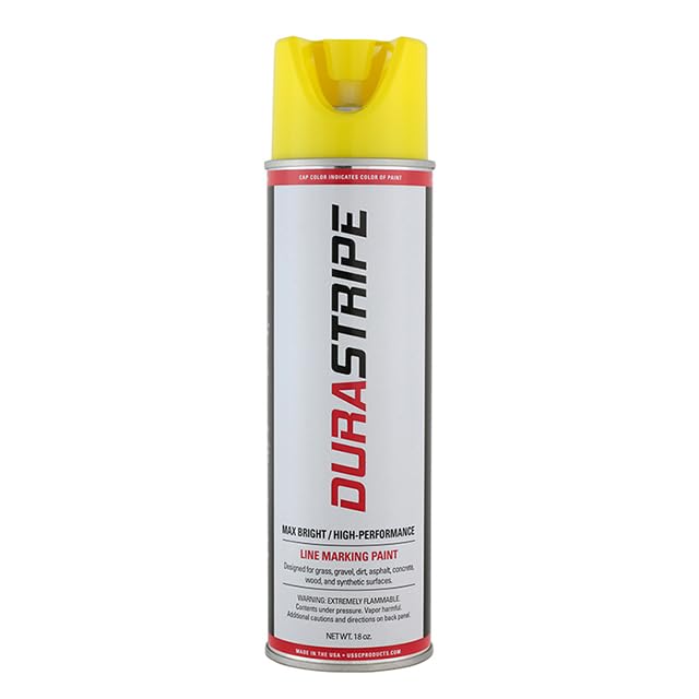 Inverted Utility Marking Spray Paint 18oz (Yellow) - color: Yellow