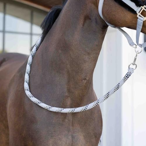 Equinavia Iris Soft 8' Lead Rope with Snap Buckle - Slate Grey/Black/Light Olive - One Size - color: Slate Grey/Black/Light Olive