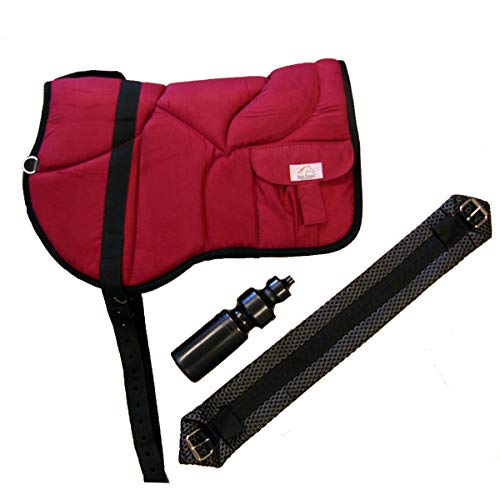 Best Friend Western Style Bareback Saddle Pad - color: Red