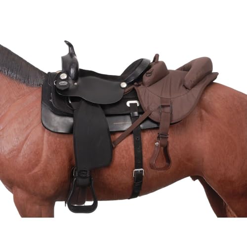 Tough 1 Tough-1 Ride - Behind Tandem Saddle for Western Saddle - color: Brown