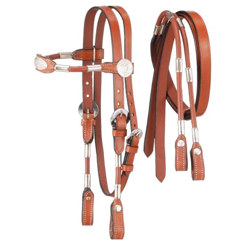 King Series Miniature Poco Headstall with Reins - color: Light Chestnut