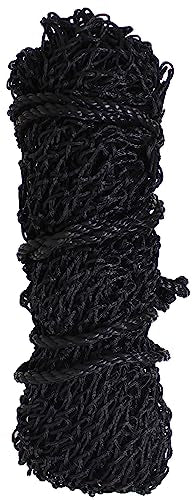 Rope Braided Poly Horse Stall Trailer Hanging Slow-Feed Hay Bag 609SE-Ring - color: Black