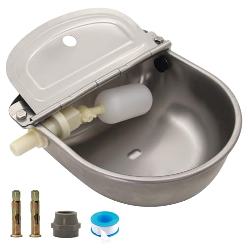 Automatic Dog Water Feeder 3L Stainless Steel Bowl for Chicken Cattle Sheep