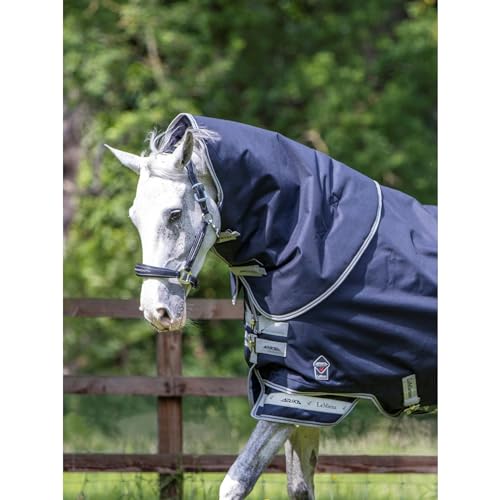 LeMieux Arika Storm-Tek Neck Cover 200g Fill - 1200 Denier Waterproof Outer - Antistatic Lining - Navy - Medium - size: Medium