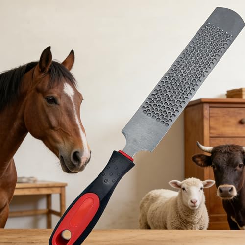 Farrier Rasp, Hoof Rasp File Professional Horse Hoof Trimming Tool | Durable cutting teeth, lightweight design for daily horse hoof trimming
