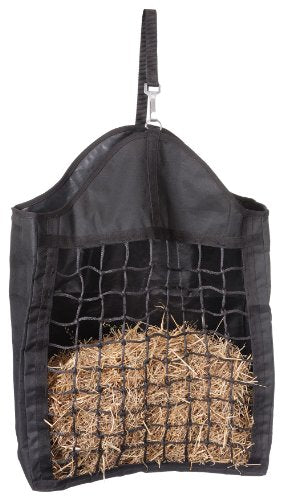 Tough 1 Nylon Hay Tote with Net Front - color: Black