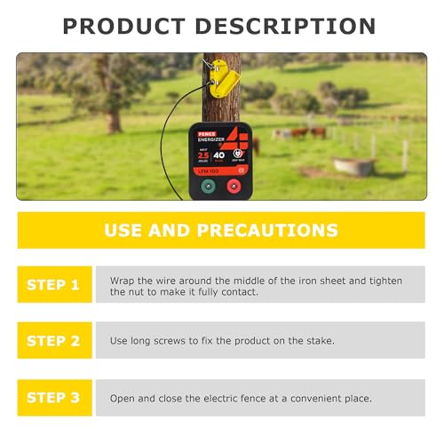 Electric Fence Cut Off Switch of Plastic Single Pole Yellow, 5Pack - style: 5 Pack