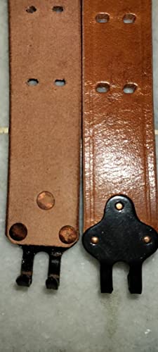 US M1907 Leather Sling WWII M1 Garand Rifle Sling (Leather & Steel Harware) - color: TAN