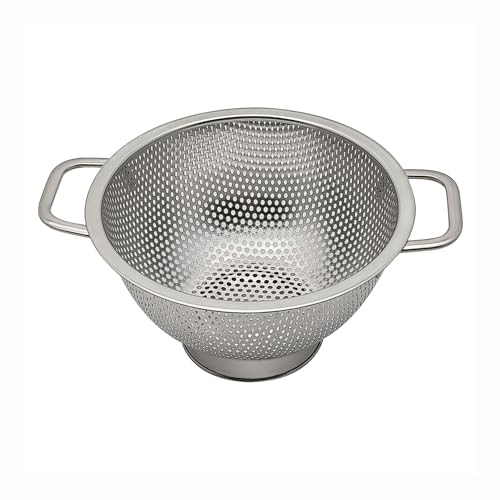 Fox Run Stainless Steel Colander, Small 1 Quart Pasta Strainer With Handles - size: 1 Quart
