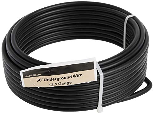Zareba Insulated Cable for Electric Fences - 50 ft x 12.5 Gauge Cable - Rated_for 20,000 Volts -Electric Fencing Wire for Underground or Fence Posts-UGC50-Durable Construction-50 feet long (Pack of 4) - size: 1 Reel (Pack of 4)