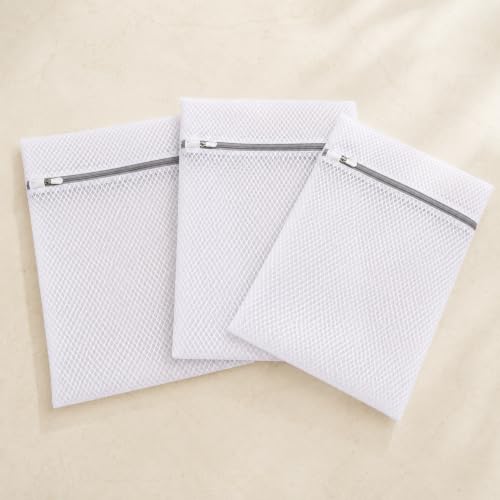 GroundLuxe Mesh Laundry Bags for Delicates, 3 Pack, 12 x 16 Inch