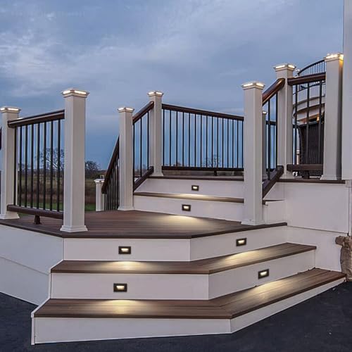 LEONLITE 6-Pack 5CCT 120V LED Step Lights, Horizontal, Oil Rubbed Bronze - color: Oil-Rubbed Bronze, size: 4.72 Inch