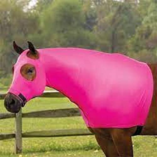for Horses XXS Solid Zipper Stretch Hood Neon Pink