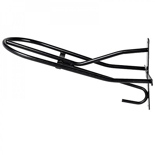 HORZE Wall Mounted Saddle Rack | Bridle Hook Included - Black - One Size - color: Black