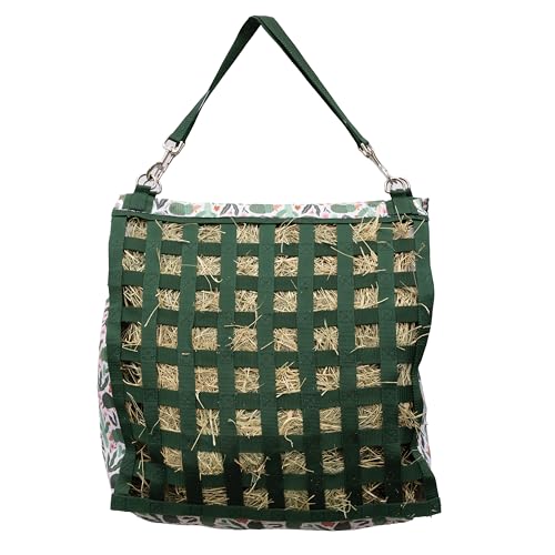 Professional's Choice Slow Feed Hay Bag - Horse Travel Hay Holder w/Straps, Armadillos - color: Armadillos