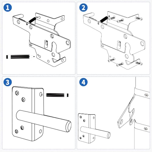 Self Closing Gate Hinges and Latch Kits for Vinyl/Wooden Fence Gates