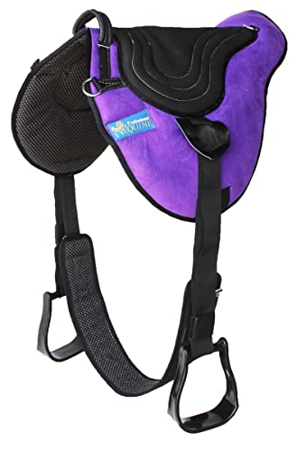 Horse Western Neoprene Anti-Slip Bareback Saddle Pad w/Cinch Purple 39192PR
