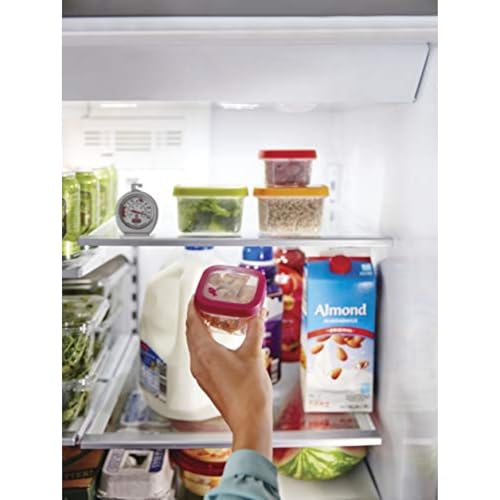 Rubbermaid Commercial Products Thermometer, Classic Large Mechanical Dial, Chrome, Extreme Temperature Range for Use in Refrigerator/Freezer/Cooler/Fridge - style: Refrigerator Thermometer