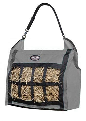 Showman Slow Feed Nylon Hay Tote - color: Gray