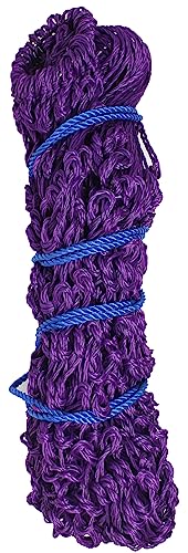 Rope Braided Poly Horse Stall Trailer Hanging Slow-Feed Hay Bag 609SE-Ring - color: Purple Blue