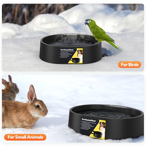 Heated Water Bowl for Dogs and Cats,Large Heated Dog Bowl