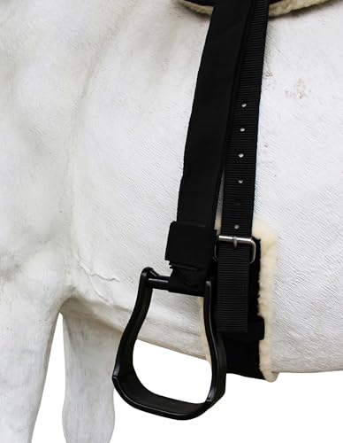 CHALLENGER Western Lightweight Bareback Saddle Pad with Fleece Bottom, Stirrups & Cinch – Contoured Synthetic Suede Top – 23" x 30" - color: Turquoise