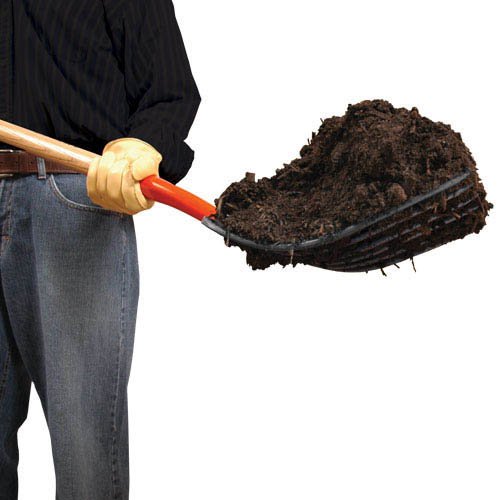A.M. Leonard Forged 6 Tine Manure Fork, Bedding Fork, 54 Inch Ash Handle