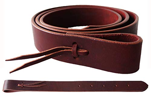 CHALLENGER Horse Western Saddle Latigo Off Billet & Cinch Strap 2-Piece Set Holes 404RS03