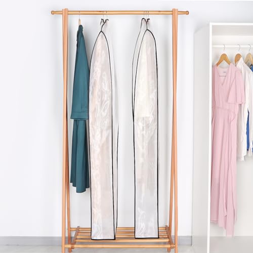 Zilink Leather Jacket Coat Storage Bags Dress Bags for Gowns Long 60 in - size: 60"-4pcs