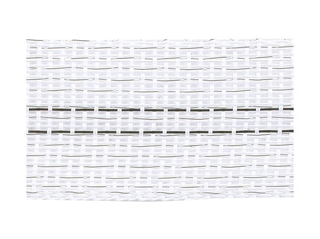 Gallagher 1.5" x 656' White Poly Tape | High Visibility Electric Fence Polytape for Horses, Livestock, Gardens, and Electric Perimeter Fencing