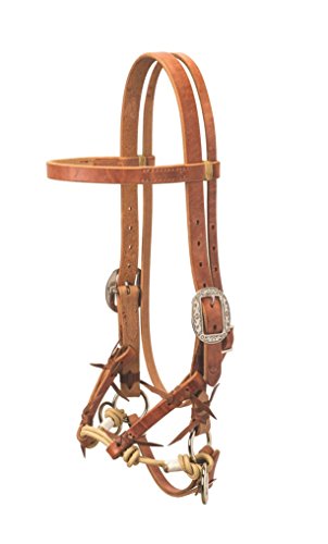 Justin Dunn Bitless Bridle - color: Russet