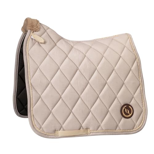 Back on Track Haze Collection Dressage Saddle Pad - color: Light Beige, size: Full