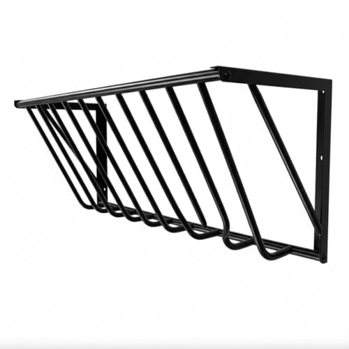 Wall-Mounted Hay Rack, 67 Gal Capacity, Carbon Steel Livestock Feeder. for Keeping Hay Clean and Dry. for Horse Owners. for Horse Stalls, Goat Pens, Sheep Sheds.