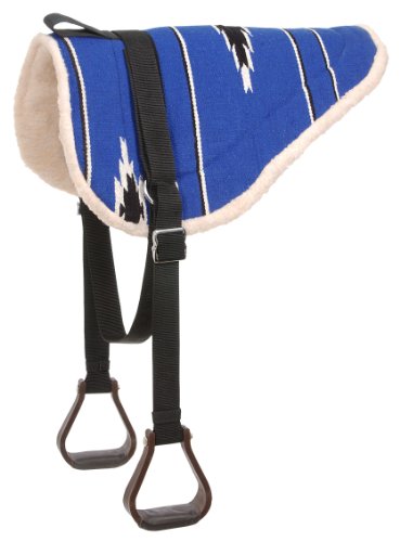Tough 1 Adult Navajo Bareback Pad - color: Royal/Black