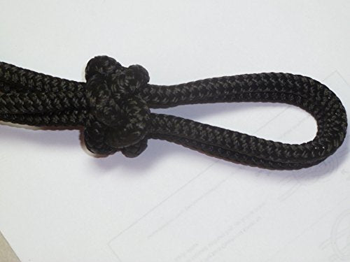 Horse Pocket Halter, Quick Catch Halter - 1/4" Polyester Rope - color: Black