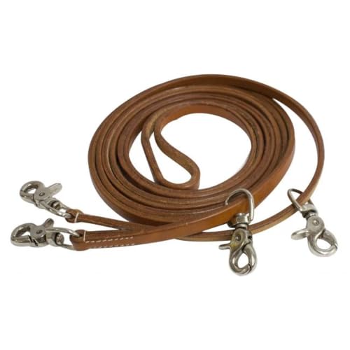 Showman 1/2" x 11' Medium Oiled Argentina Cow Leather Draw Reins