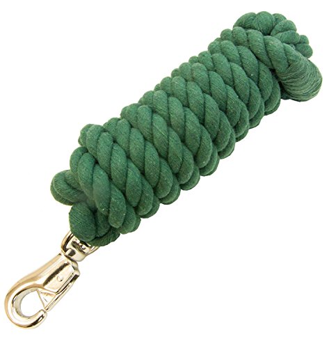 Intrepid International 10' Cotton Lead Rope with Bull Snap - color: Black