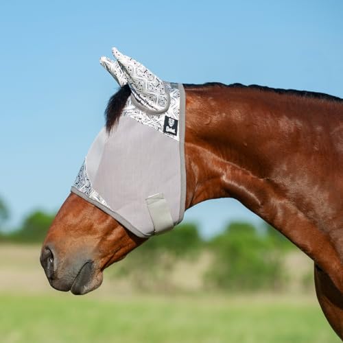 Cashel Crusader Fly Mask, Standard with Ears (Tundra, Warmblood) - color: Tundra