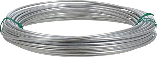 OOK Solid Steel Utility Wire, 9 Gauge x 50ft, 1 Coil, Silver - color: Silver, size: 9 x 50'