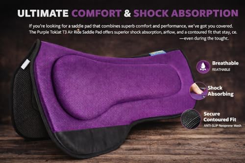 27"x18" Western Round Skirt Barrel Neoprene Saddle Pad Purple 39199PR