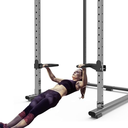 SELEWARE Dip Bar Attachment for Power Rack, 2 x 2 Tube, Multi Grip Handle - color: Multi Grip Dip Bar Attachment for 1" or 5/8" Hole of 3x3 inch Rack