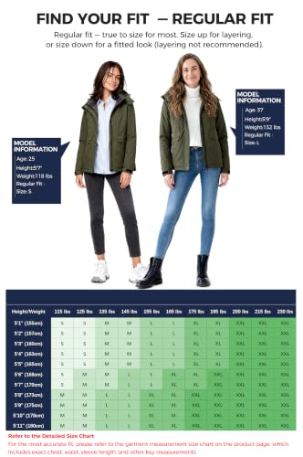 wantdo Women's Waterproof Ski Jacket Warm Fleece Lined Snow Winter Coat | 10000mm Waterproof Snowboard Jacket for Skiing, Hiking, Commute, Removable Hood, 6 Pocket, Windproof Warm -10°F to 50°F - color: Army Green, size: Medium