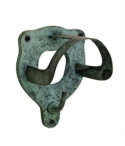 Brass Bridle Rack (Green Patina) - color: Green Patina