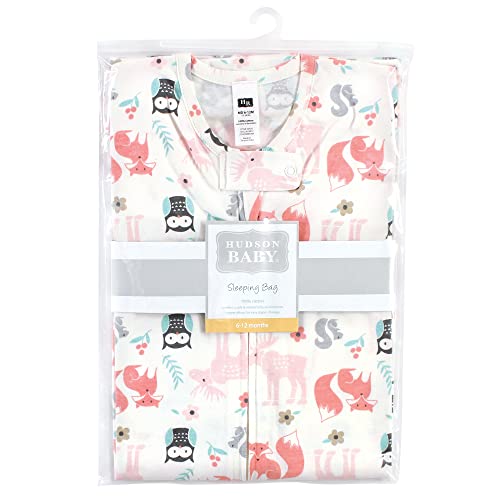 Hudson Baby Unisex BabyCotton Sleeveless Wearable Sleeping Bag, Sack, Blanket - color: Girl Forest, size: 0-6 Months