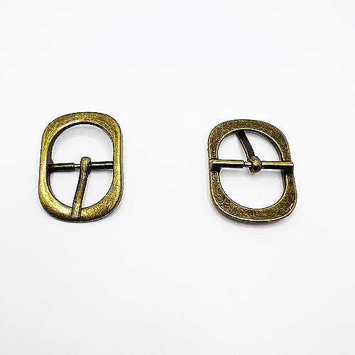 Shoe Buckle Replacement Set 3/4 Inch for Purse Strap Leather Belt, Roller Pin Buckles Single Prong Buckle-8 PCS - color: Bronze