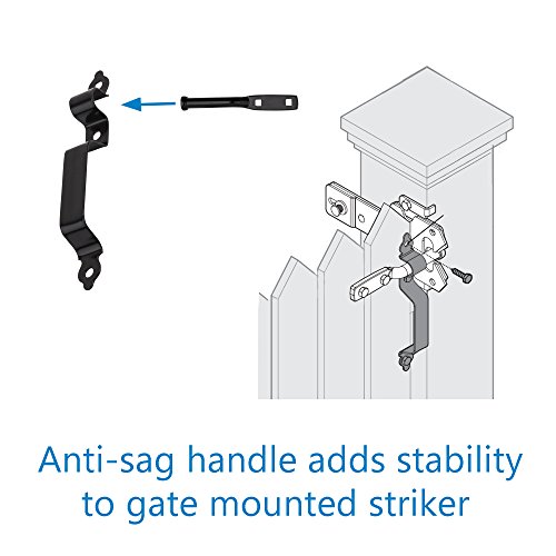 National Hardware N109-306 V8420 Deluxe Strap Hinge Gate Kit in Black (Pack of 5) - size: (Pack of 5)
