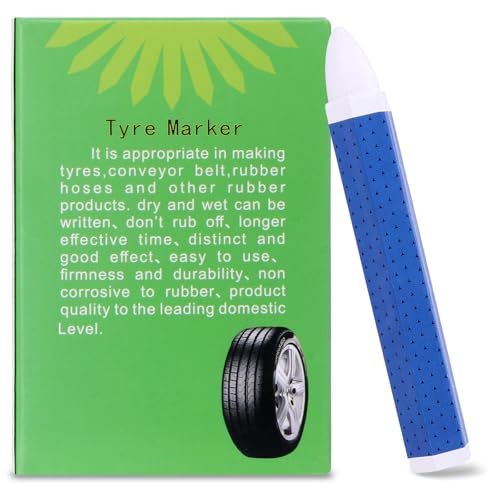 White Tire Marking Crayons 10-Pack Industrial Wax Chalk For Tire & Roof Marking